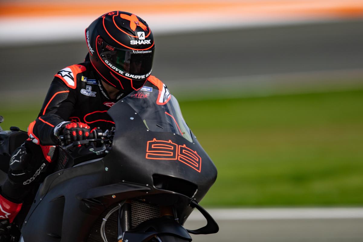 Jorge Lorenzo during post-season testing for Honda pic: MotoGP.com