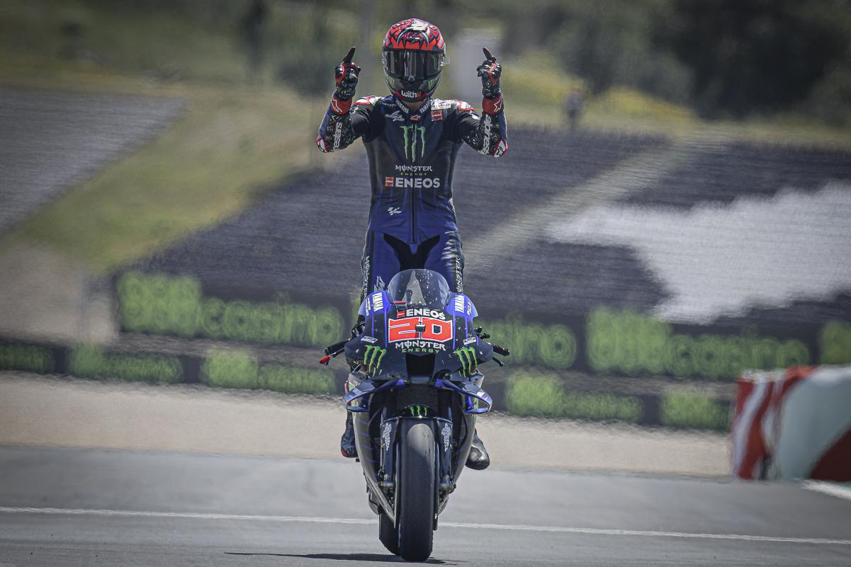 Quartararo wins in Portugal, Miller crashes
