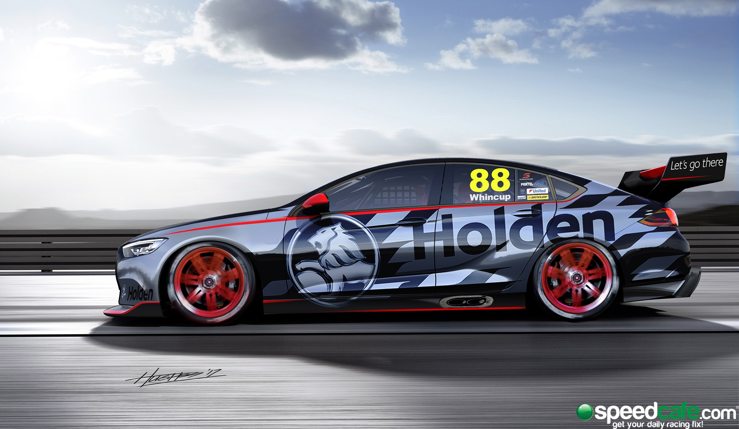 Holden's official render of the new Commodore Supercar