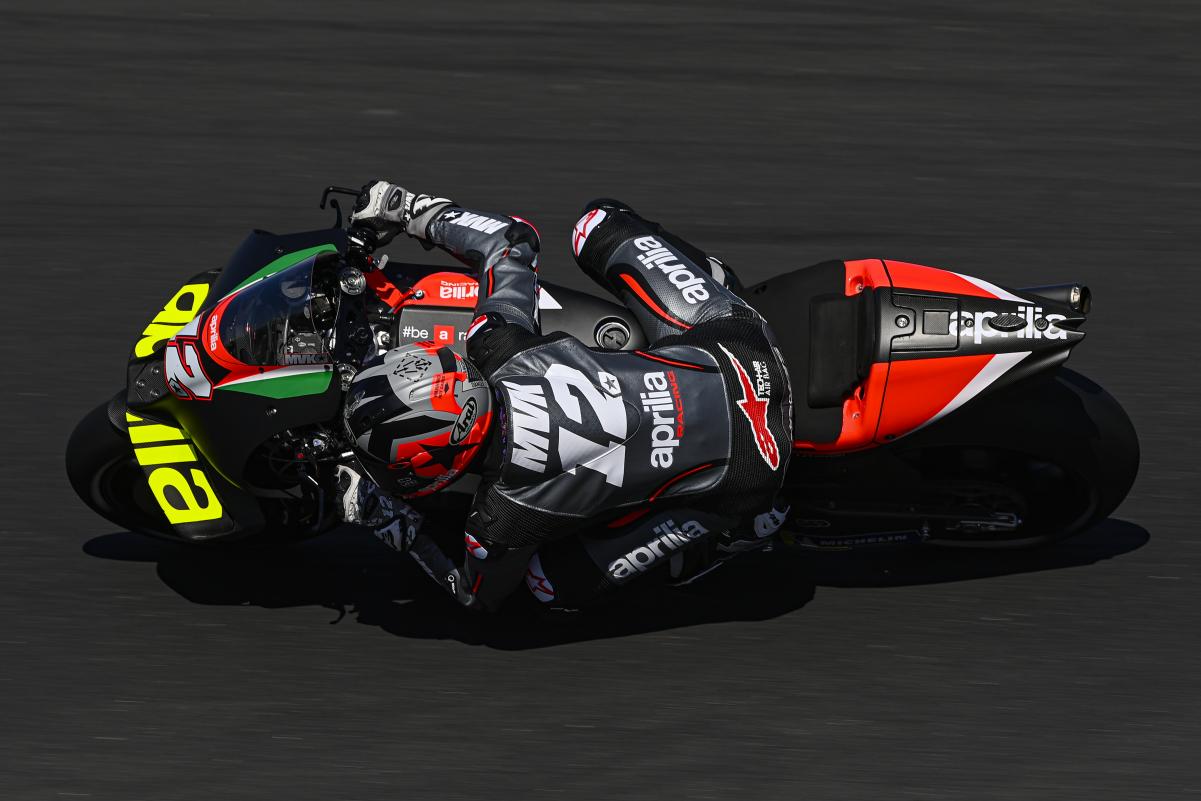 Viñales needed just three runs to want to race Aprilia