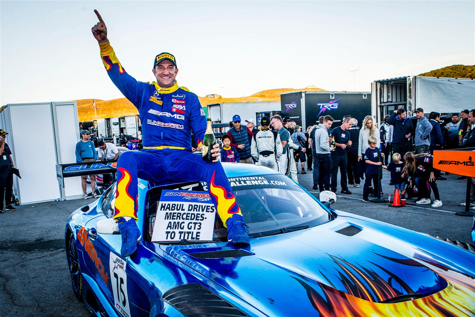 Kenny Habul after winning last year's Intercontinental GT Challenge Bronze Drivers crown