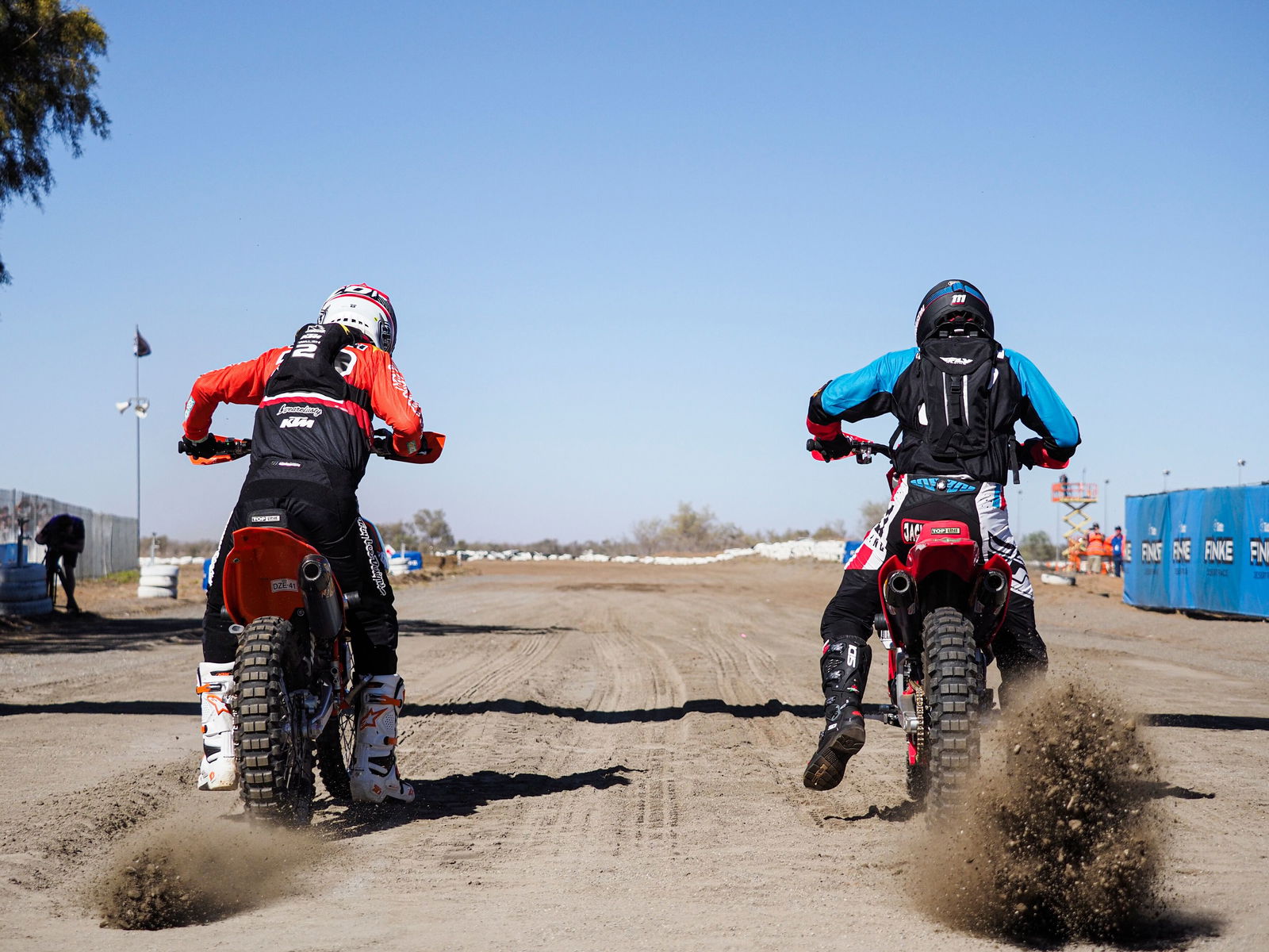 David Walsh (left) leads the bike class