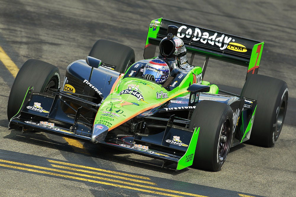 Danica Patrick during her IndyCar days at Edmonton in 2009