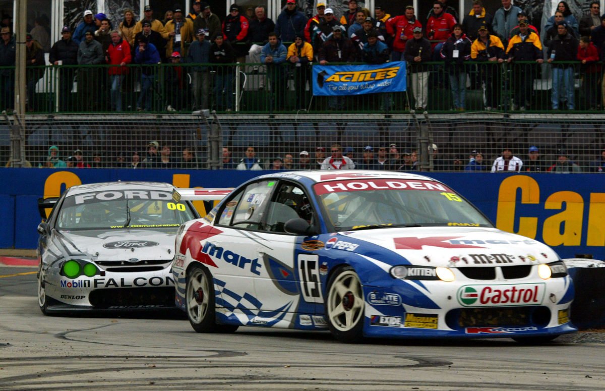 The 2002 Canberra 400 Supercars event. Picture: Mark Horsburgh
