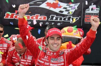 Franchitti wins after clash with Power