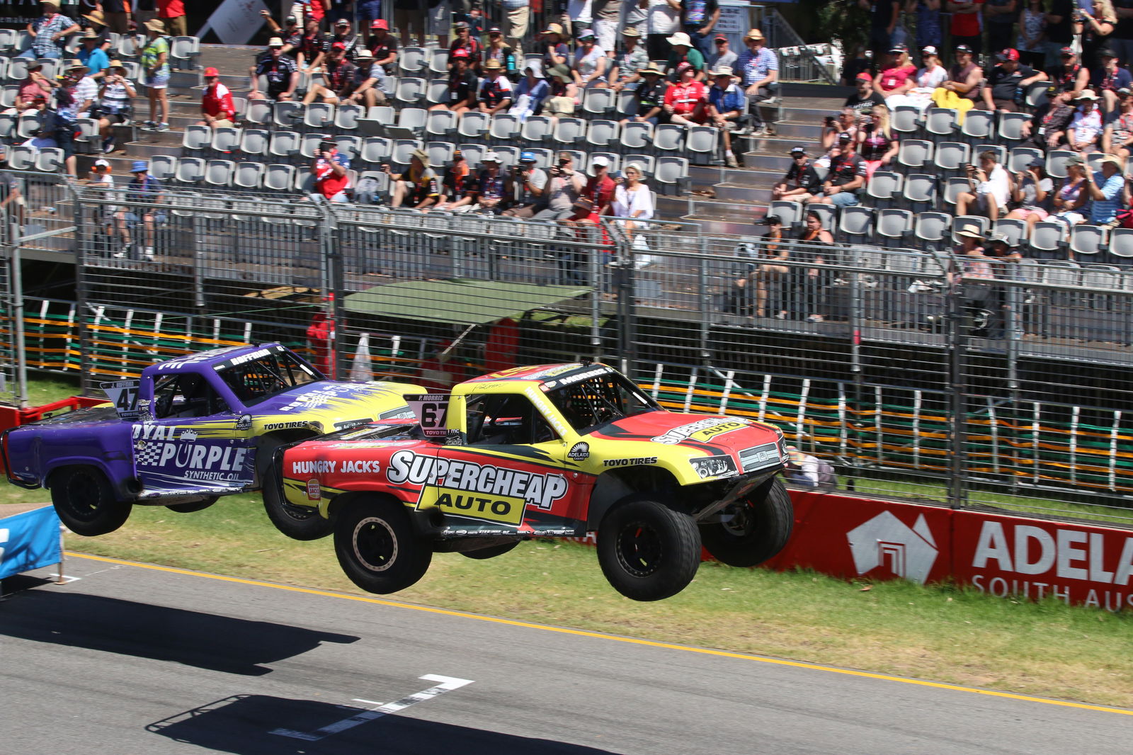 Paul Morris in his Stadium Super Truck