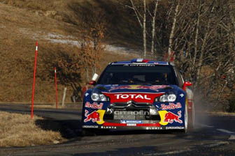 Loeb holds lead at Rallye Monte-Carlo
