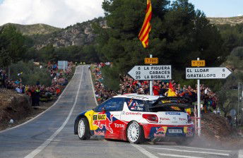 Sebastien Loeb back out front in Spain