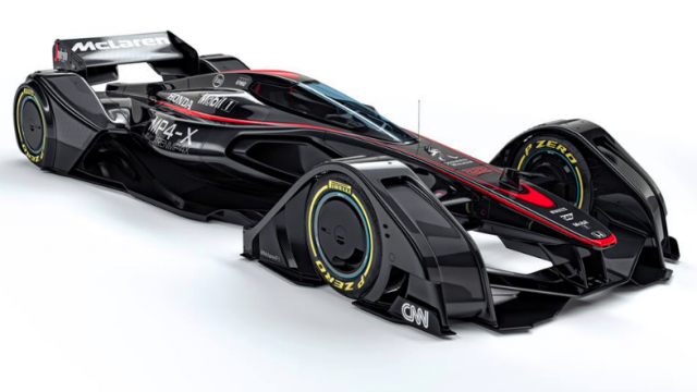 McLaren unveils futuristic MP4-X F1 concept car