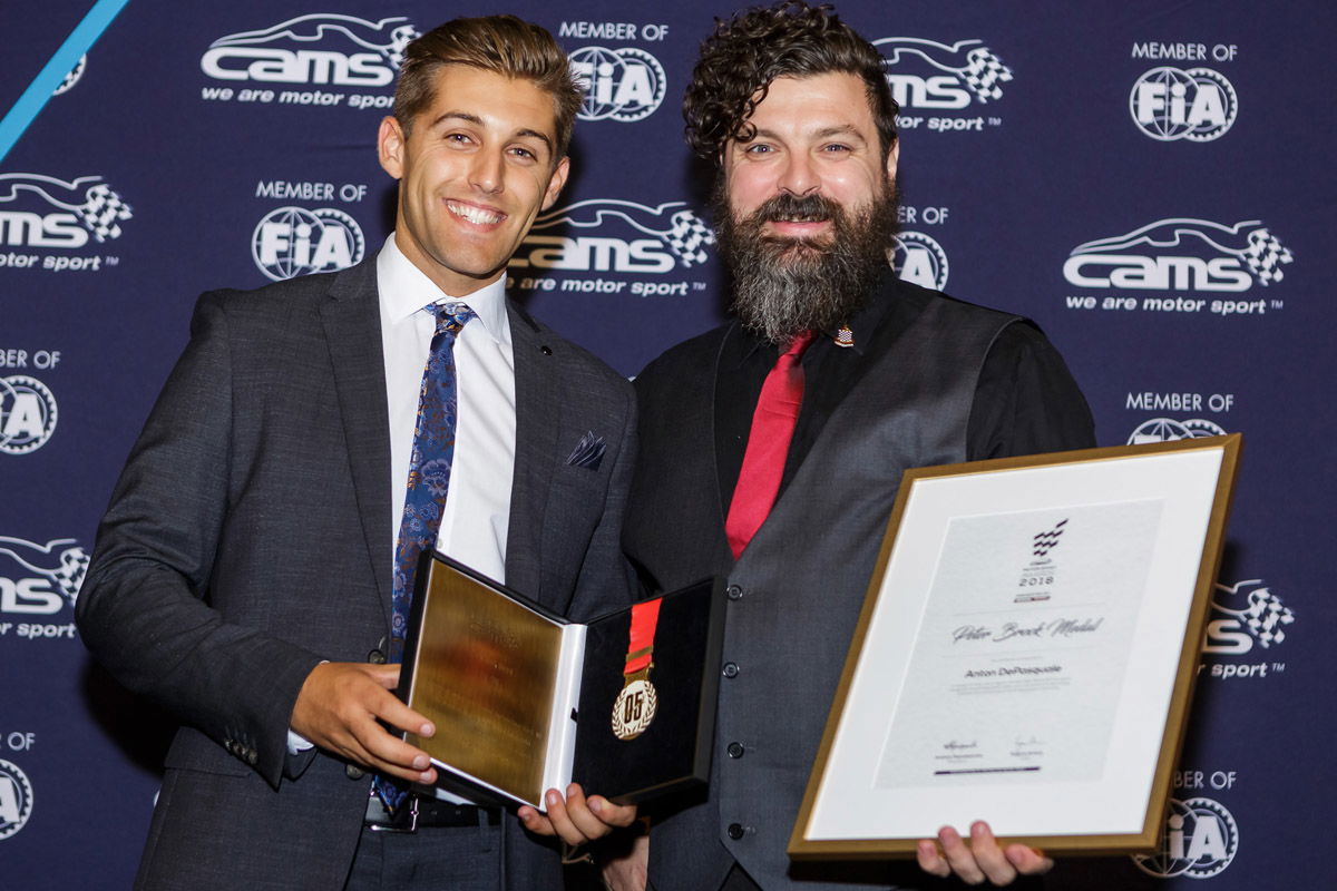 Anton de Pasquale was awarded the Peter Brock Medal