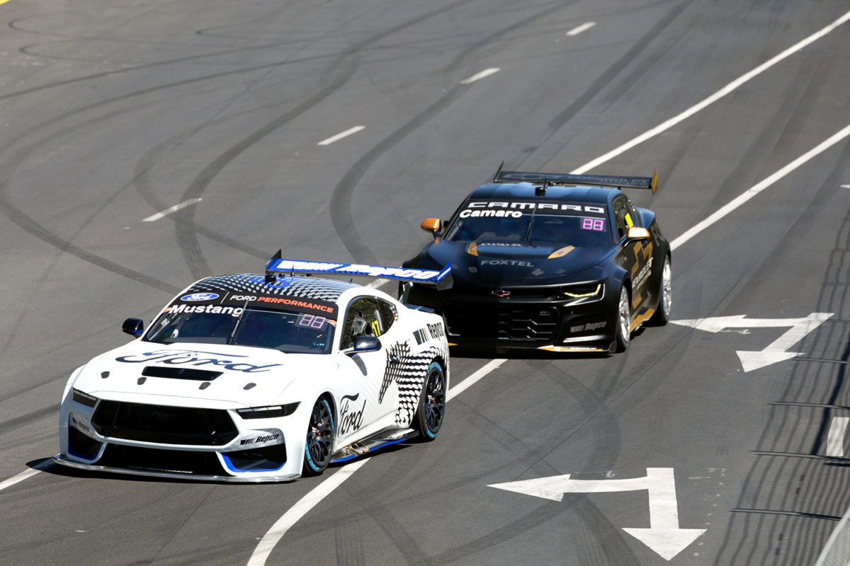 The two prototypes at the 2022 Adelaide 500.