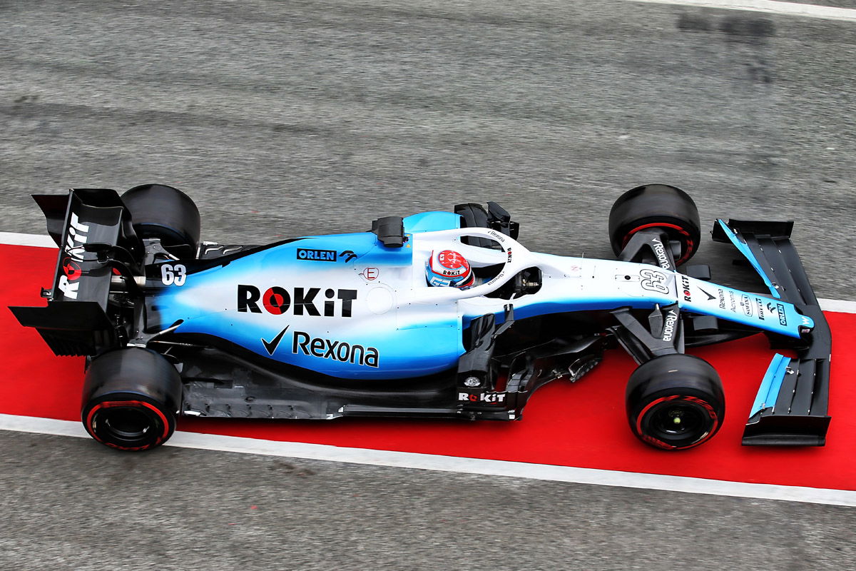 George Russell in the Williams FW42