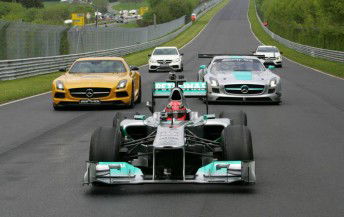 VIDEO: Schumacher leads Mercedes display at Nurburgring