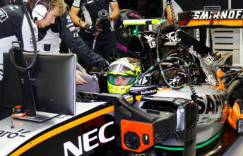 Sergio Perez receives eight-place grid drop