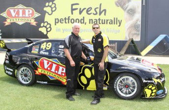Dick Johnson excited by four car presence