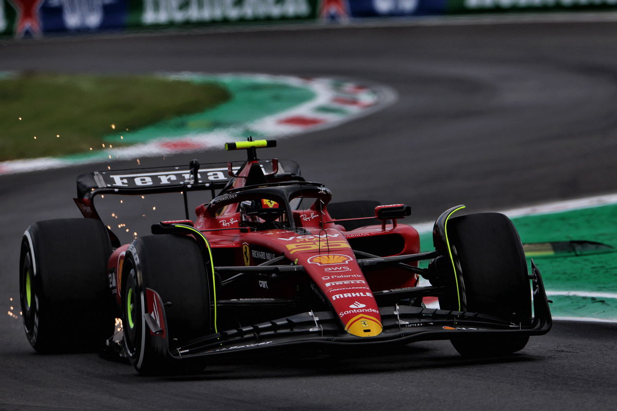 Sainz fastest in red-flagged second practice
