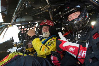 Speedway legend Jason Crump enjoys V8 ride