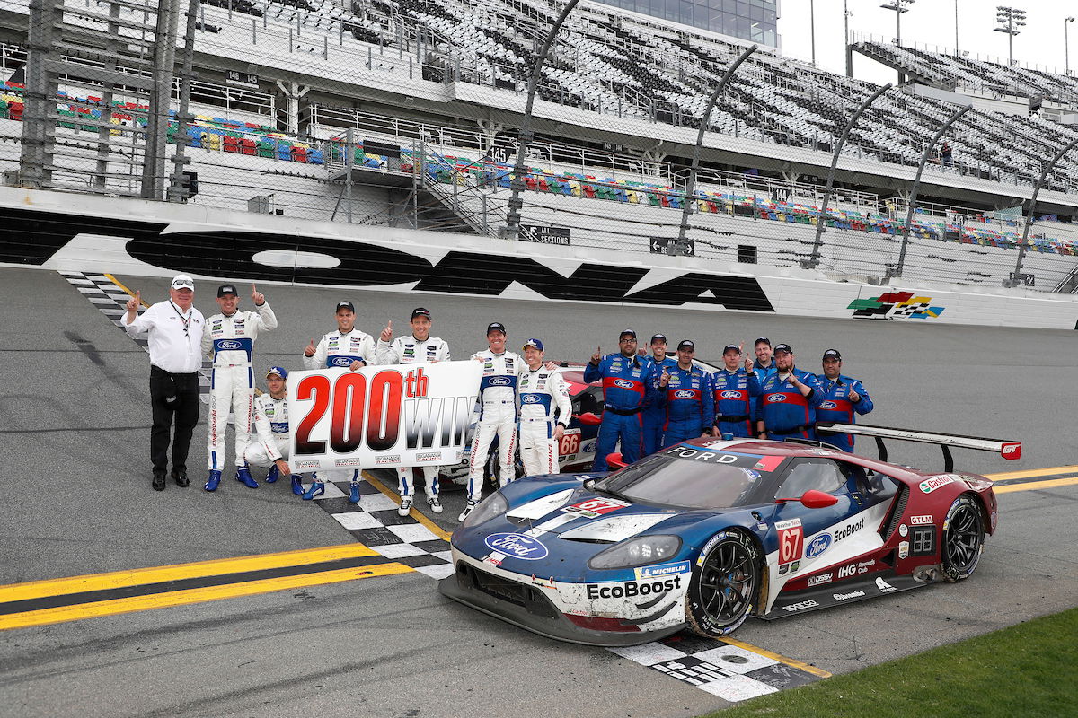 Chip Ganassi celebrates his 200th win as a team owner