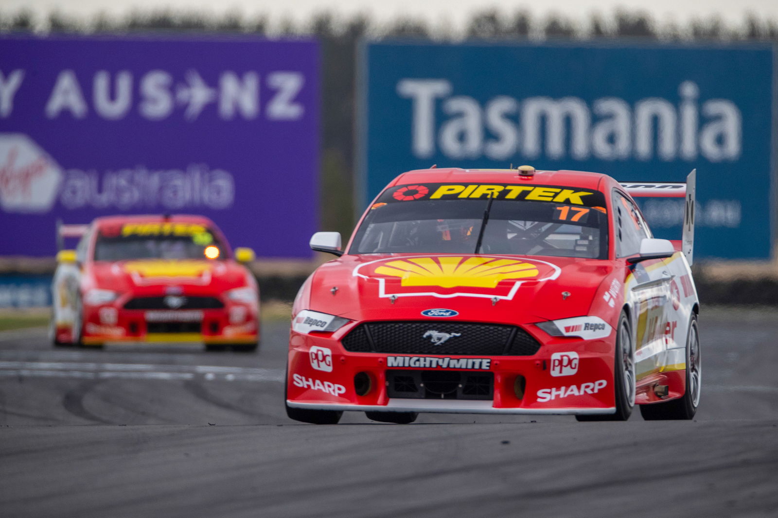 Scott McLaughlin leads a DJR Team Penske one-two