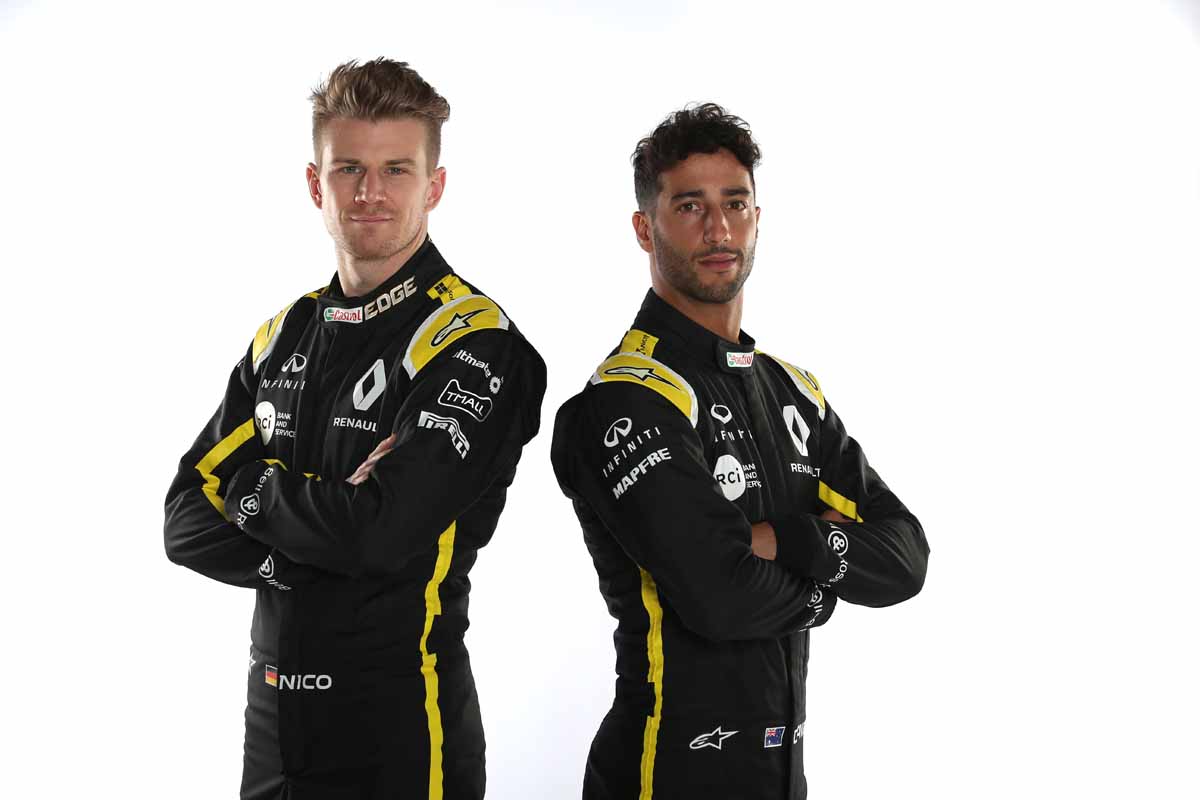 The 2019 Renault R.S.19|The 2019 Renault R.S.19|Daniel Ricciardo and Nico Hulkenberg