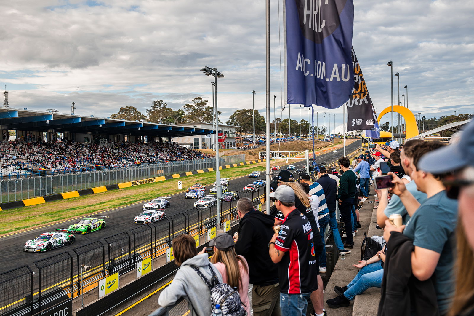 GT World Challenge Australia at Sydney Motorsport Park in 2023. 