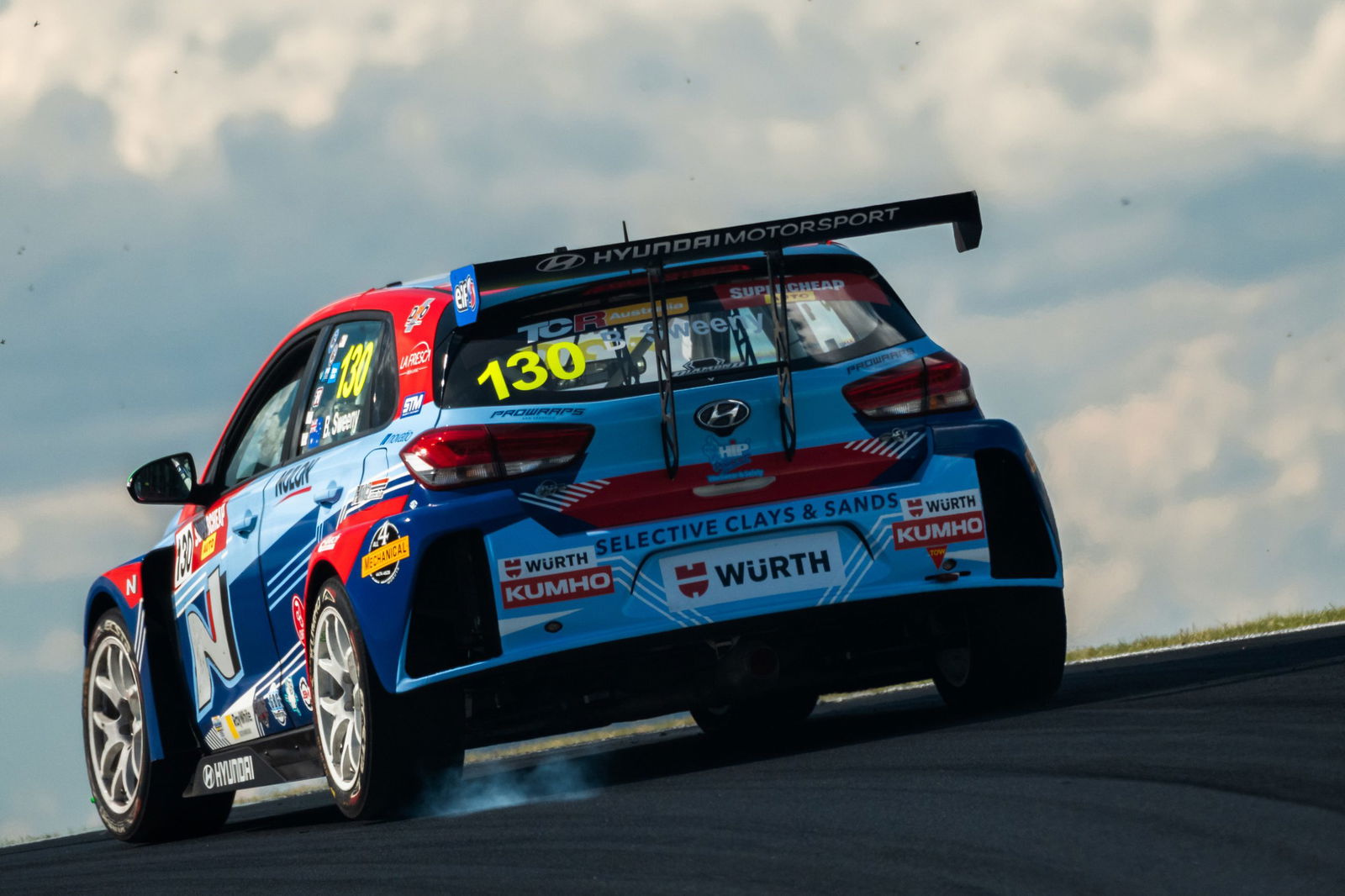 An HMO Customer Racing Hyundai i30N at Mount Panorama.