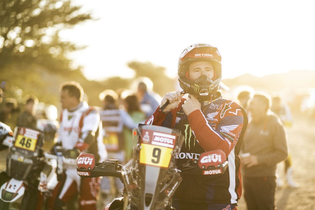 BRABEC Ricky (usa), Monster Energy Honda Team, Honda, Moto, FIM W2RC, portrait during the Stage 7 of the Dakar 2024 on January 14, 2024 between Riyadh and Al Duwadimi, Saudi Arabia