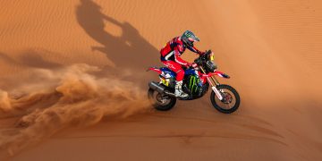 09 BRABEC Ricky (usa), Monster Energy Honda Team, Honda, Motul, Moto, FIM W2RC, action during the Stage 8 of the Dakar 2024 on January 15, 2024 between Al Duwadimi and Hail, Saudi Arabia