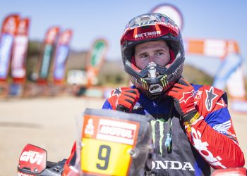 BRABEC Ricky (usa), Monster Energy Honda Team, Honda, Motul, Moto, FIM W2RC, portrait during the Stage 11 of the Dakar 2024 on January 18, 2024 between Al Ula and Yanbu, Saudi Arabia