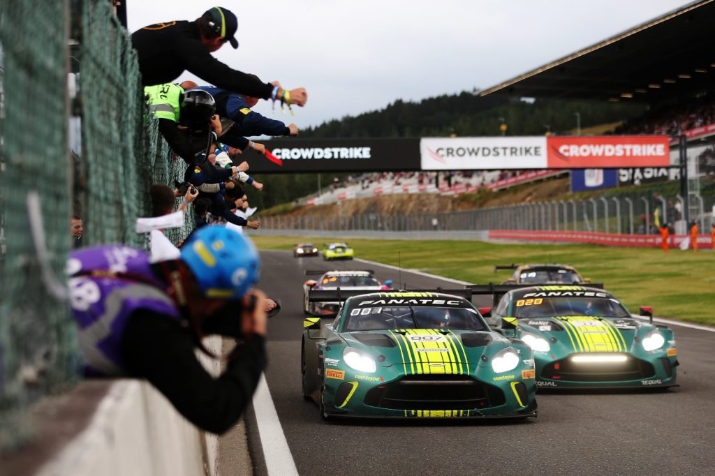Aston Martin team Comtoyou Racing won the 24 Hours of Spa. Image: Supplied