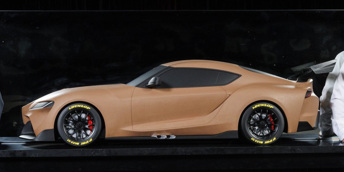 A clay model of the Gen3-spec Toyota GR Supra to be raced by Walkinshaw Andretti United.