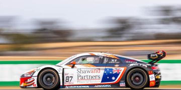 The #87 Melbourne Performance Centre Audi R8 LMS GT3 of Brad Schumacher and Will Brown.