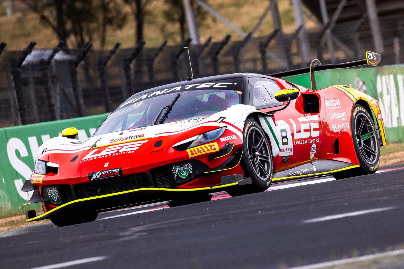 The Arise Racing Ferrari 296 GT3 at Mount Panorama. Image: Race Project