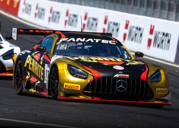 The #111 Mercedes-AMG GT3 that was to be raced in the 2025 Bathurst 12 Hour.