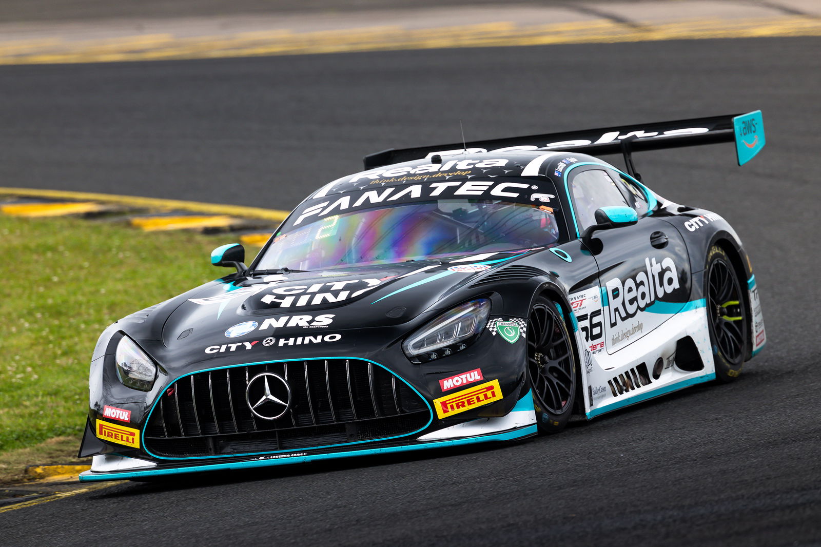 The #66 Mercedes-AMG GT3 of Paul Lucchitti and Jayden Ojeda. 