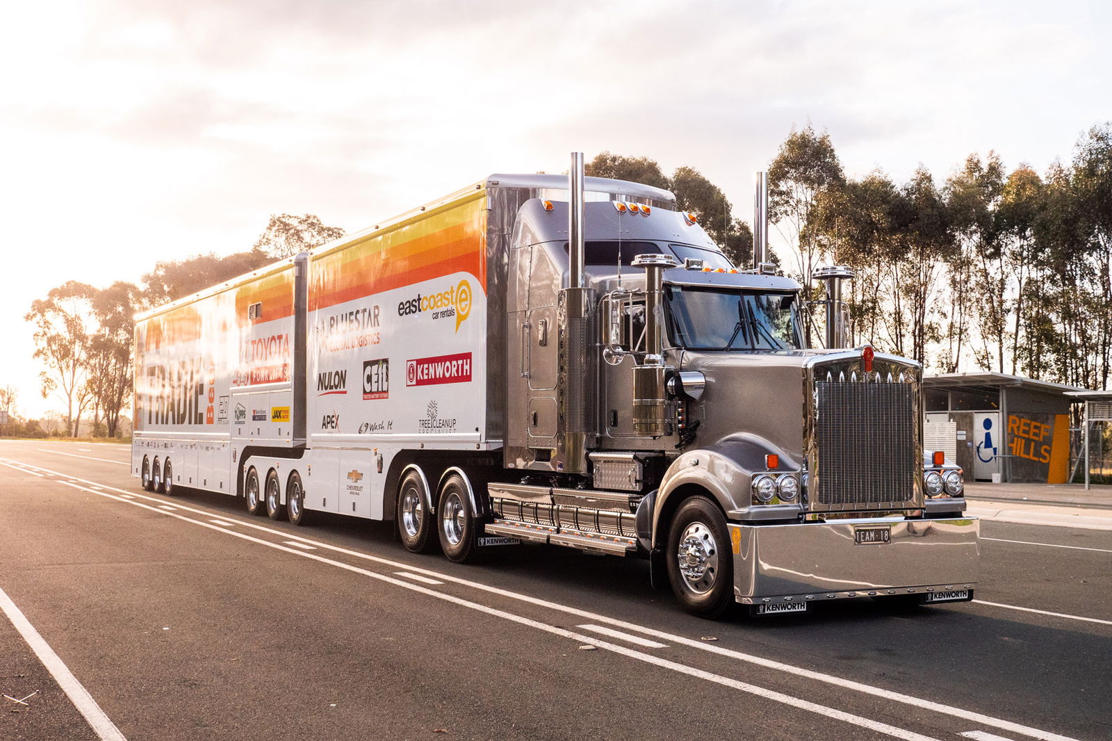 Team 18's brand-new Kenworth truck.