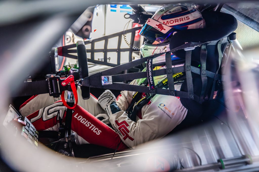 Jaxon Evans behind the wheel of the #12 SCT/BJR Camaro. Image: Supplied