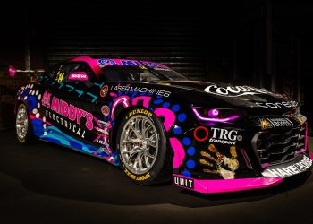 Bryce Fullwood's Brad Jones Racing Camaro in its Indigenous livery. Image: InSyde Media