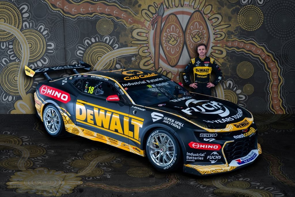 Mark Winterbottom with his new-look Chevrolet Camaro. Image: Supplied