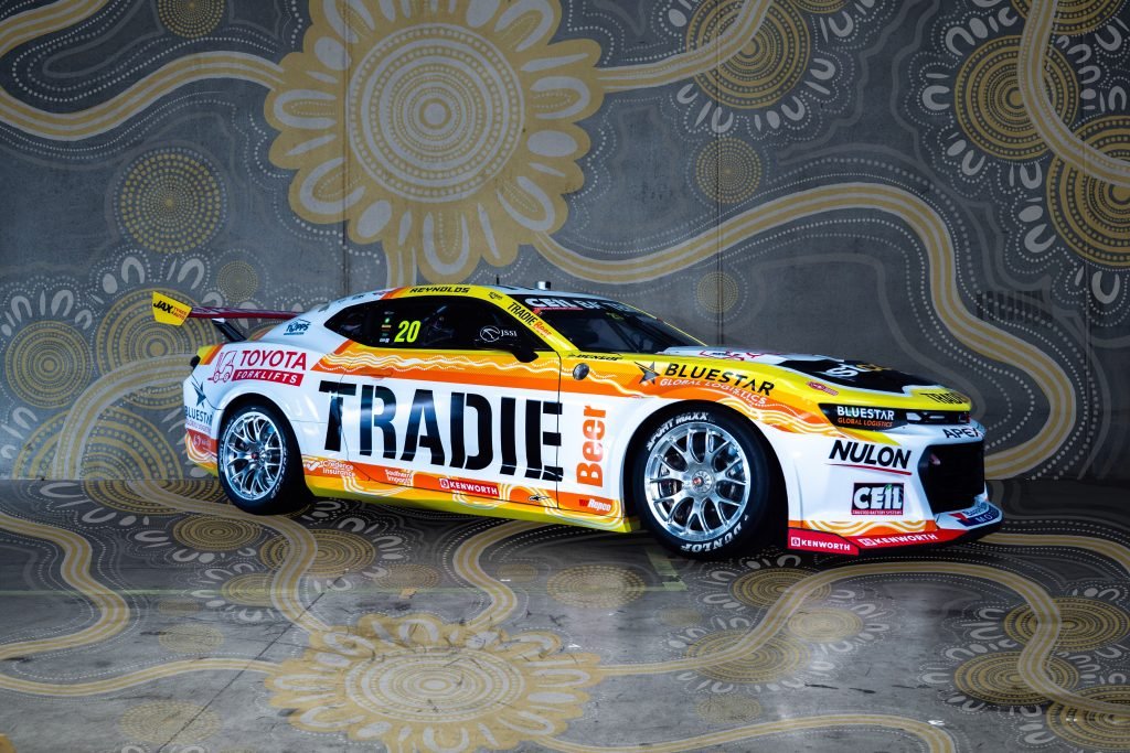 David Reynolds' Chevrolet Camaro in its Indigenous livery. Image: Supplied
