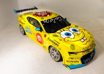 The SpongeBob SquarePants BJR Supercars livery. Image: Supplied