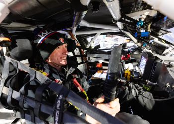 Matt Hillyer behind the wheel of Ryan Wood's Camaro in Sydney. Image: RACE PROJECT