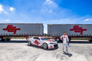 The Jaxon Evans SCT #12 Chevrolet Camaro.