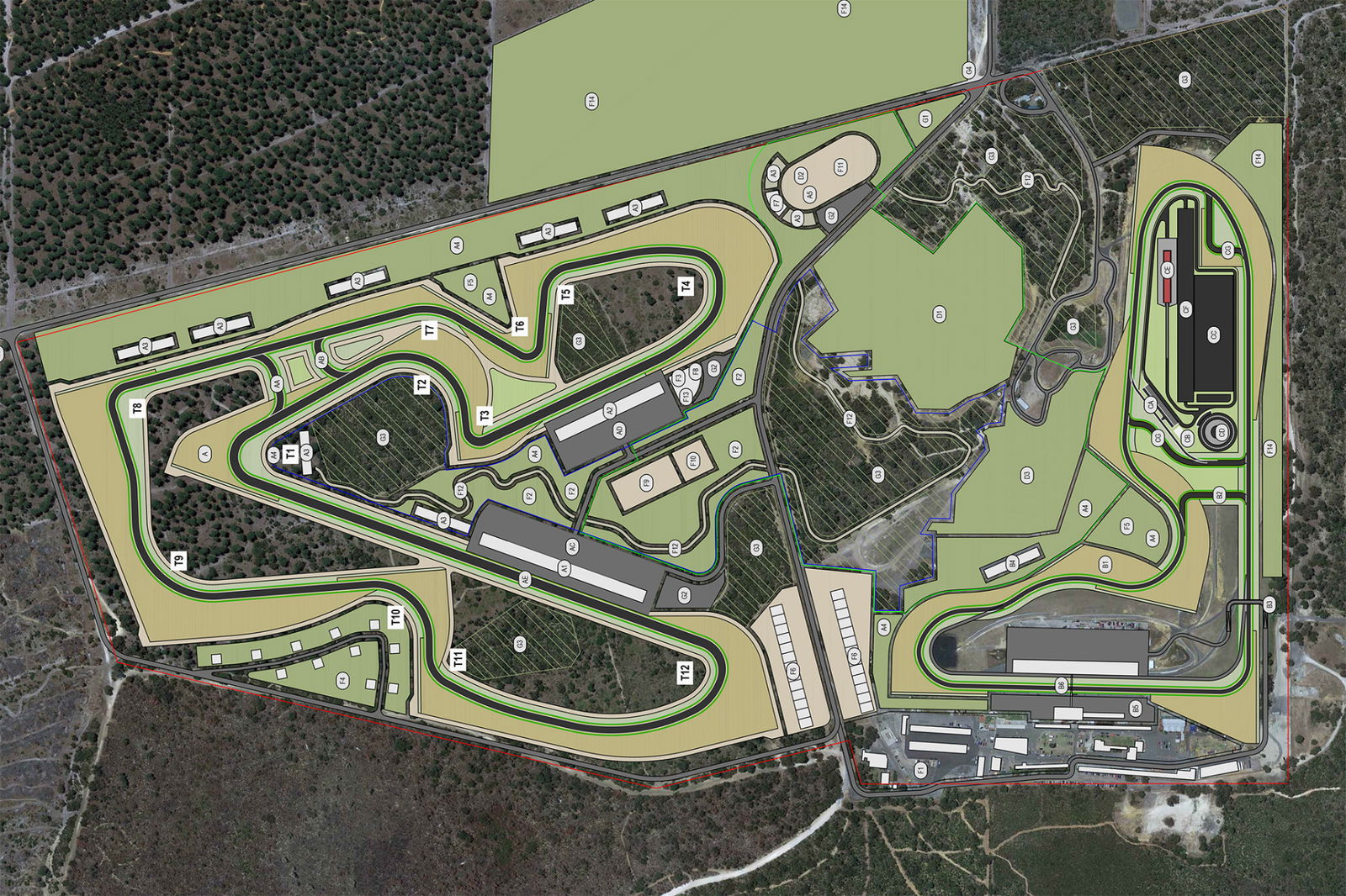An artist's impression of the Wanneroo Raceway precinct.