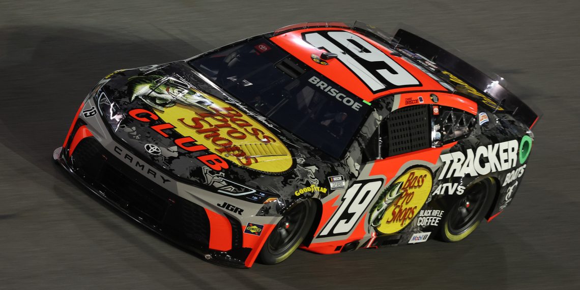 Chase Briscoe, driver of the #19 Toyota Camry, during the NASCAR Cup Series Daytona 500 at Daytona International Speedway.