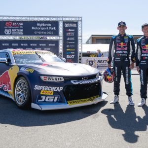 Broc Feeney and Will Brown and a Triple Eight Chevrolet Camaro.