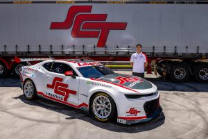 The Jaxon Evans SCT #12 Chevrolet Camaro.