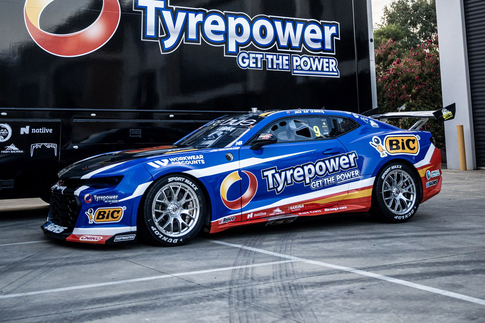 Jack Le Brocq's #9 Tyrepower Erebus Motorsport Chevrolet Camaro.