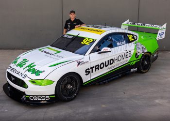 Cameron McLeod's Kelly Racing Ford Mustang he'll race in the 2025 Super2 Series.