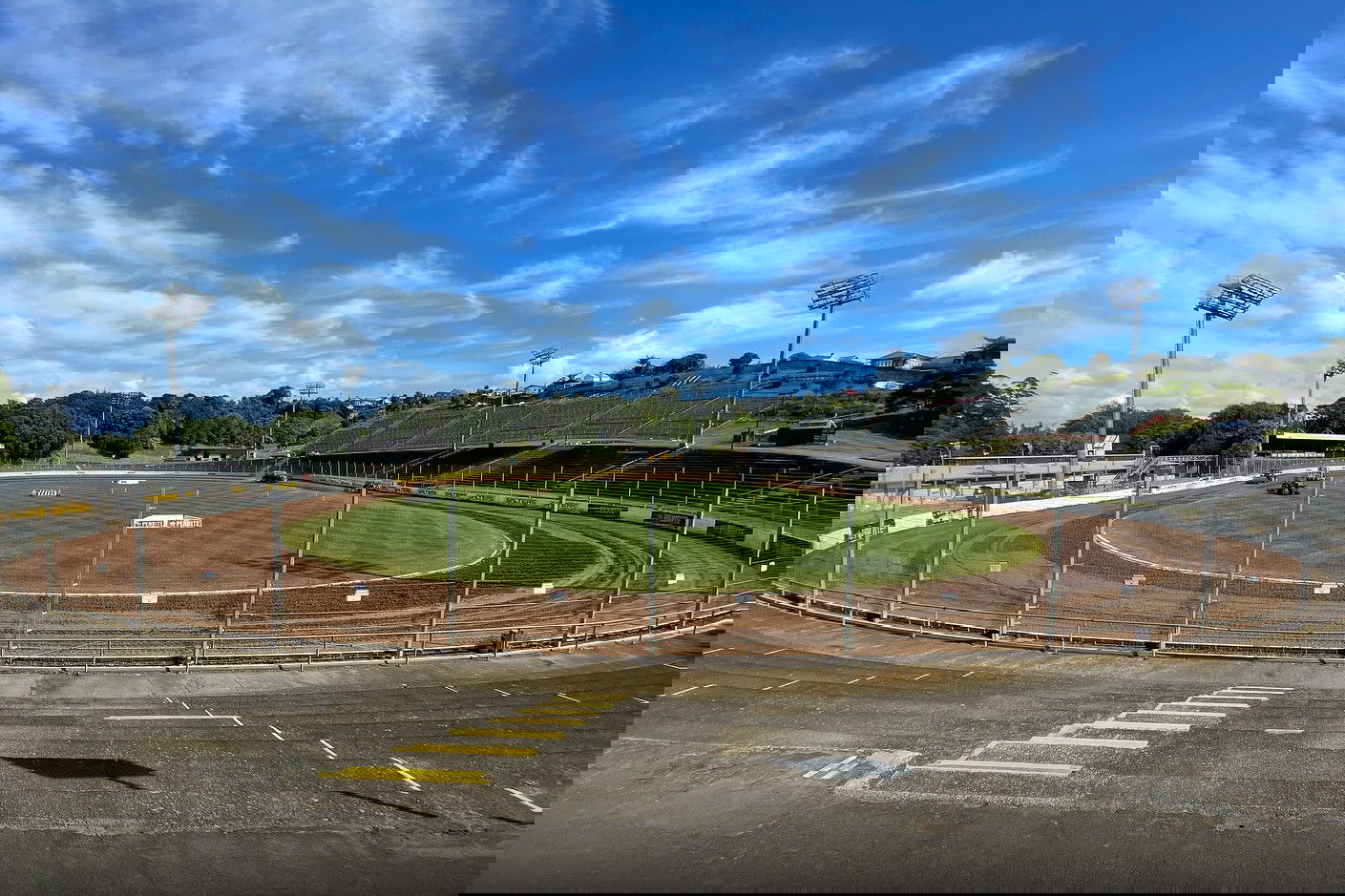 A general view of Western Springs Speedway.